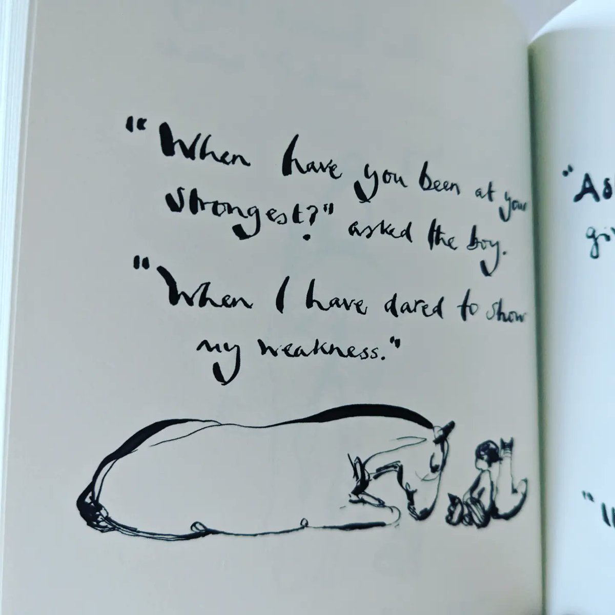 tslackedu's tweet photo. I couldn't resist getting the book after watching #theboythemolethefoxandthehorse by @charliemackesy on @bbc. So much wisdom for all ages. https://t.co/76dJDFdbms