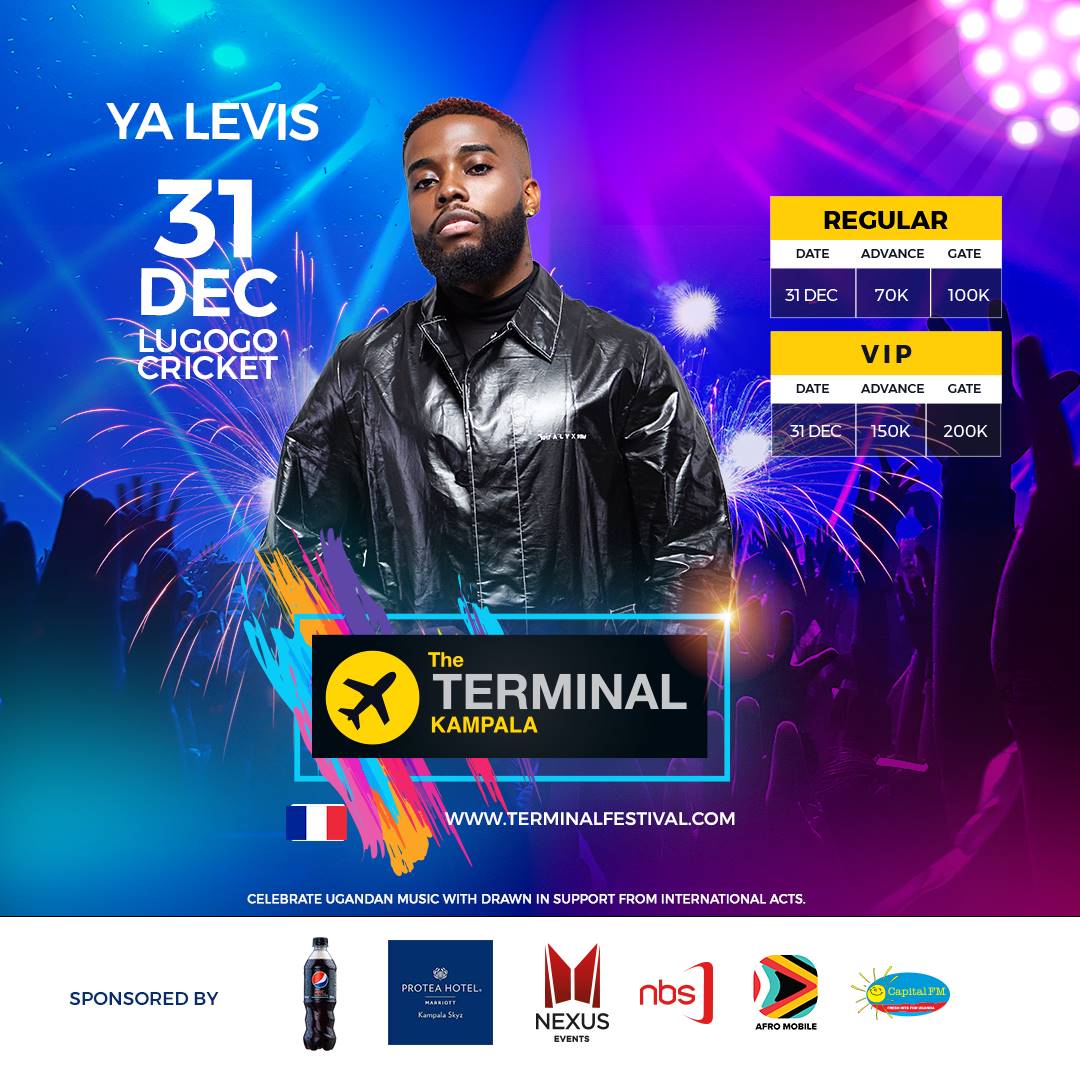 Derickbusindo's tweet photo. Ya Levis will be performing tonight at Lugogo Cricket Oval.
He's one of the artists uhering us into the new year. #TerminalKampala https://t.co/V4KVIxC0Lj