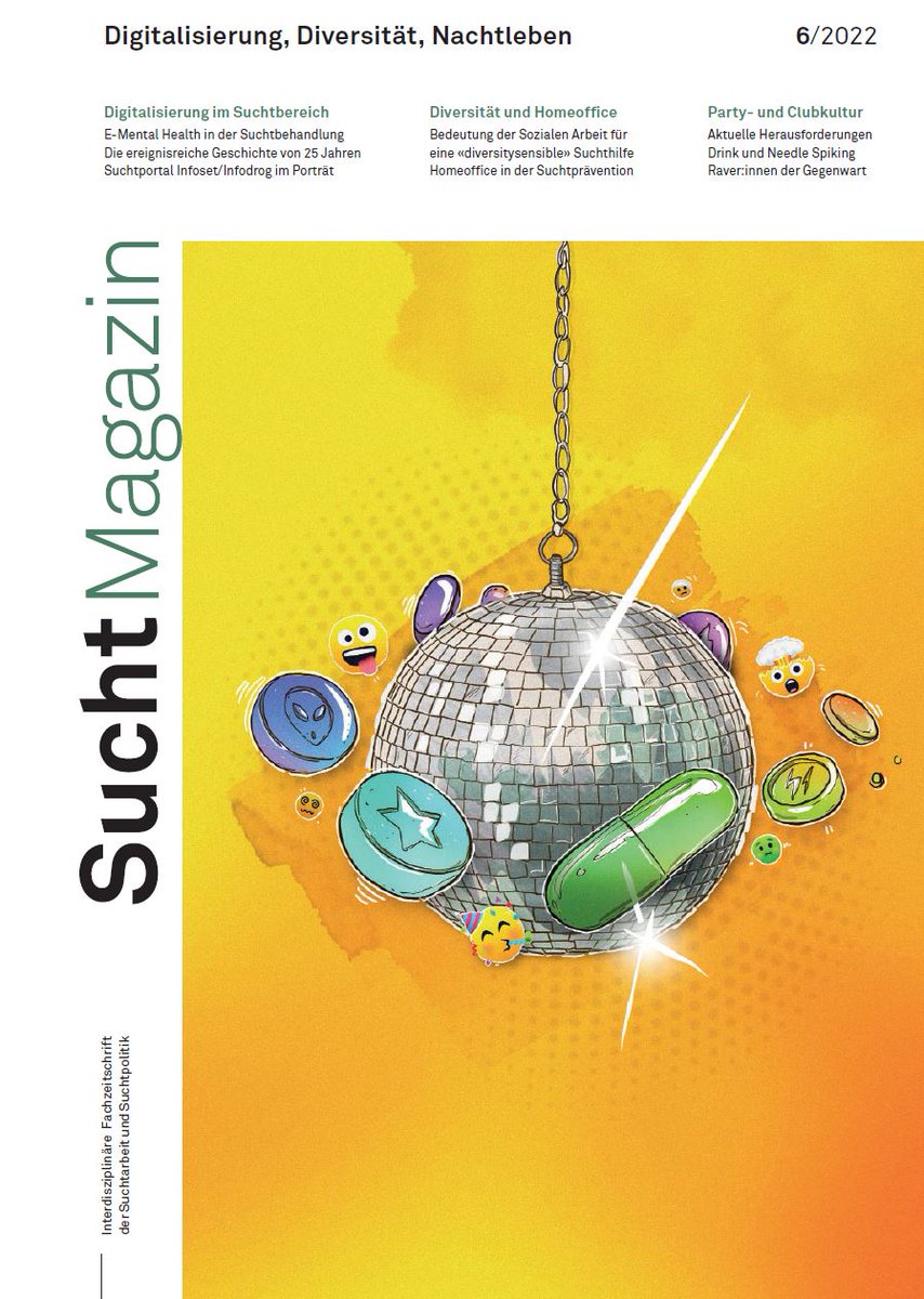 Pünktlich zum Jahresende ist das #SuchtMagazin erhältlich zu den Themen: #Digitalisierung, #Diversität, #Nachtleben.
Wir wünschen eine angenehme Lektüre und einen guten Rutsch!
suchtmagazin.ch