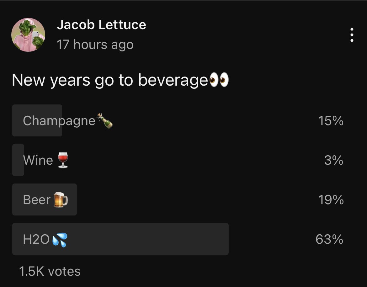 JacobLettuce's tweet photo. Either I’m just an alcoholic or the rest of the world really doesn’t drink on new years… https://t.co/tEp0ZTeTys