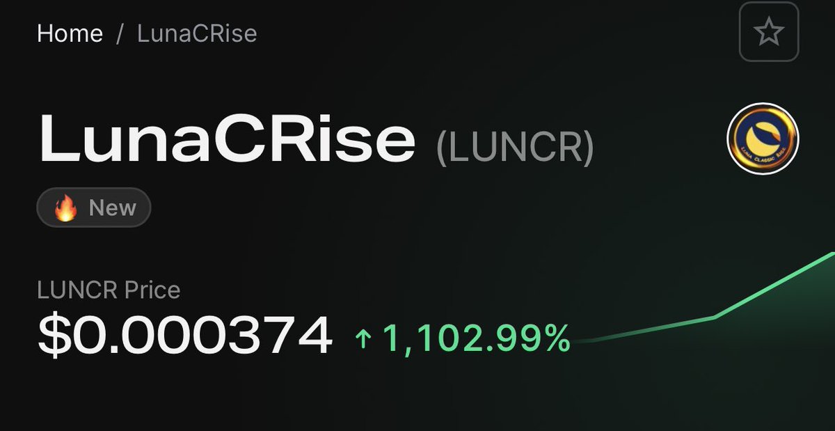 KenyaForKenyans's tweet photo. #Luncrise 1000% pump in one week. More to come!
#LunaClassicRise #Lunc #Luna #LuncRewards
#LunCarmy #Btc #newgem #bnb #Binance #Burn #hyperdeflationary
$LUNCR https://t.co/IHaQhtVAkt