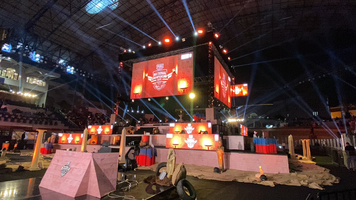 M_Elghazaly's tweet photo. #PMNC 
We close 2022 with another huge gaming event with Tencent Games in cairo stadium
#PUBG Mobile National Championship
From #3DStage Design and Production, #3DAnimations to Multimedia #Production and Directing more than 20 Screens during the tournament. 💪🔥 https://t.co/xpa61ojK73