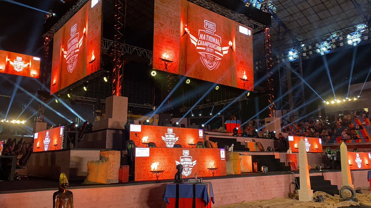 M_Elghazaly's tweet photo. #PMNC 
We close 2022 with another huge gaming event with Tencent Games in cairo stadium
#PUBG Mobile National Championship
From #3DStage Design and Production, #3DAnimations to Multimedia #Production and Directing more than 20 Screens during the tournament. 💪🔥 https://t.co/xpa61ojK73