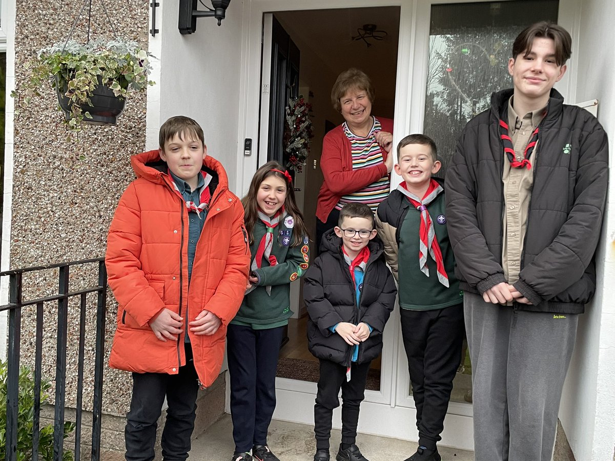 Beavers, Cubs, Scouts and Explorers congratulating <a href="/gmcaldwell35/">Gillian Caldwell</a> on her MBE! <a href="/ScoutsScotland/">Scouts Scotland</a> Thank you from your young people and their families for all you do.