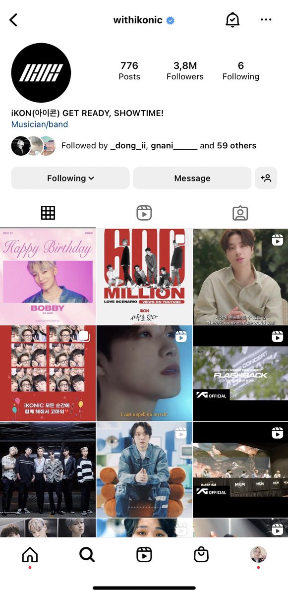 jzzzindaeyo's tweet photo. 230101 iKON Twitter and IG now only following iKON members. 

They own all their previous SNS 😭

#iKON #아이콘 @YG_iKONIC https://t.co/LqmadKmuTg