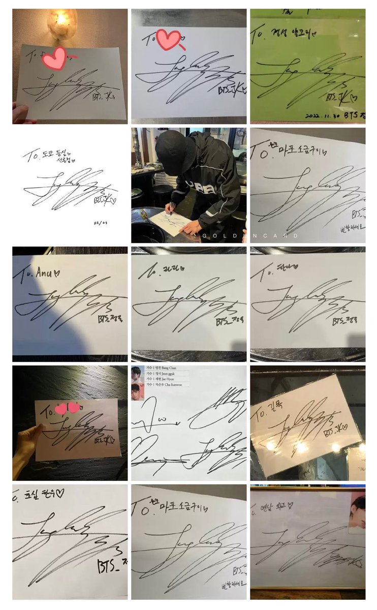 บันทึกไว้เป็นตำนานปี 2022 
จอนจองกุกมักเน่ไลน์วง BTS ตะลุยร้านหมูย่างเนื้อย่างเกาหลีและให้ลายเซ็นร้านที่ไปกินไปแล้วมากกว่า 10 ร้าน
5555555555555555555555555