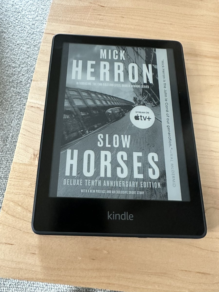 marusin's tweet photo. This series has been so good that I now need to read the books (I’m guessing I should have flipped the order, but)… #SlowHorses https://t.co/GoNW9CGQWh
