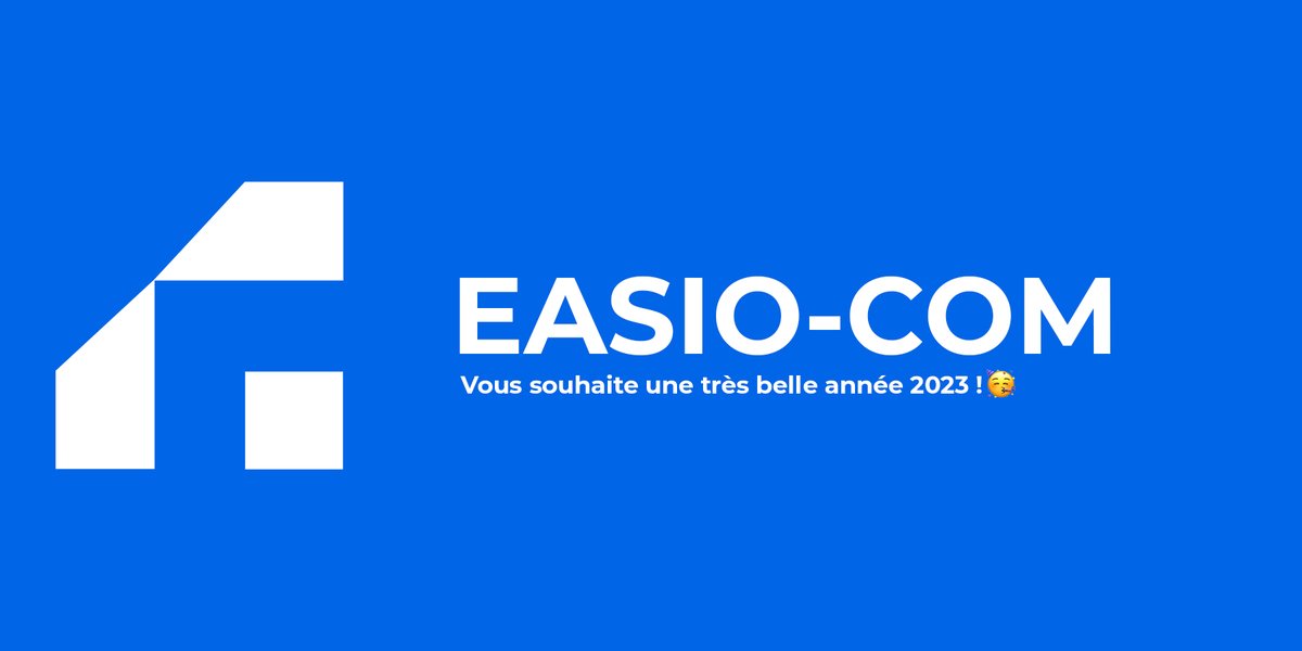 EasioCom's tweet image. 2022 se clôture et @EasioCom  fête ses 3 mois !
Nous vous réservons quelques surprises que vous découvrirez tout au long de cette très belle et future année.
EASIO-COM vous souhaite une très belle année 2023 ! 🥳