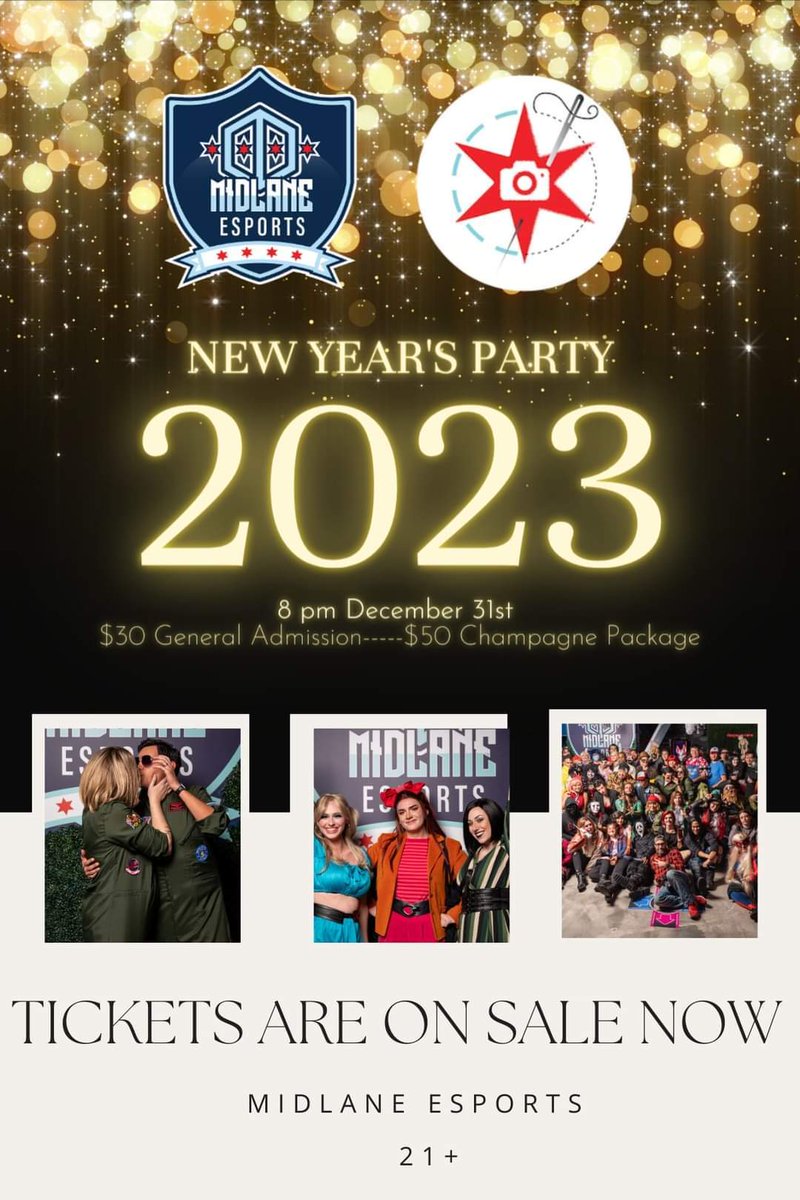 CosMeetupChi's tweet image. Happy NYE everyone! We are so excited to see everyone tonight at @MidlaneEsports We have some availability at the door! Can't wait to see everyone tonight! 

Tickets on sale: bit.ly/midlanenye23

#NYE2023 #NyeParty #Chicago #ChicagoNYE #Cosplay 

@redeyechicago @BlockClubCHI