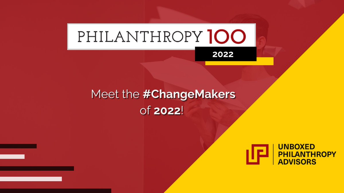 Join the Philanthropy 100 discussion on LinkedIn &gt;&gt; linkedin.com/posts/unboxedp…

Explore and connect with #changemakers who are making a real difference.