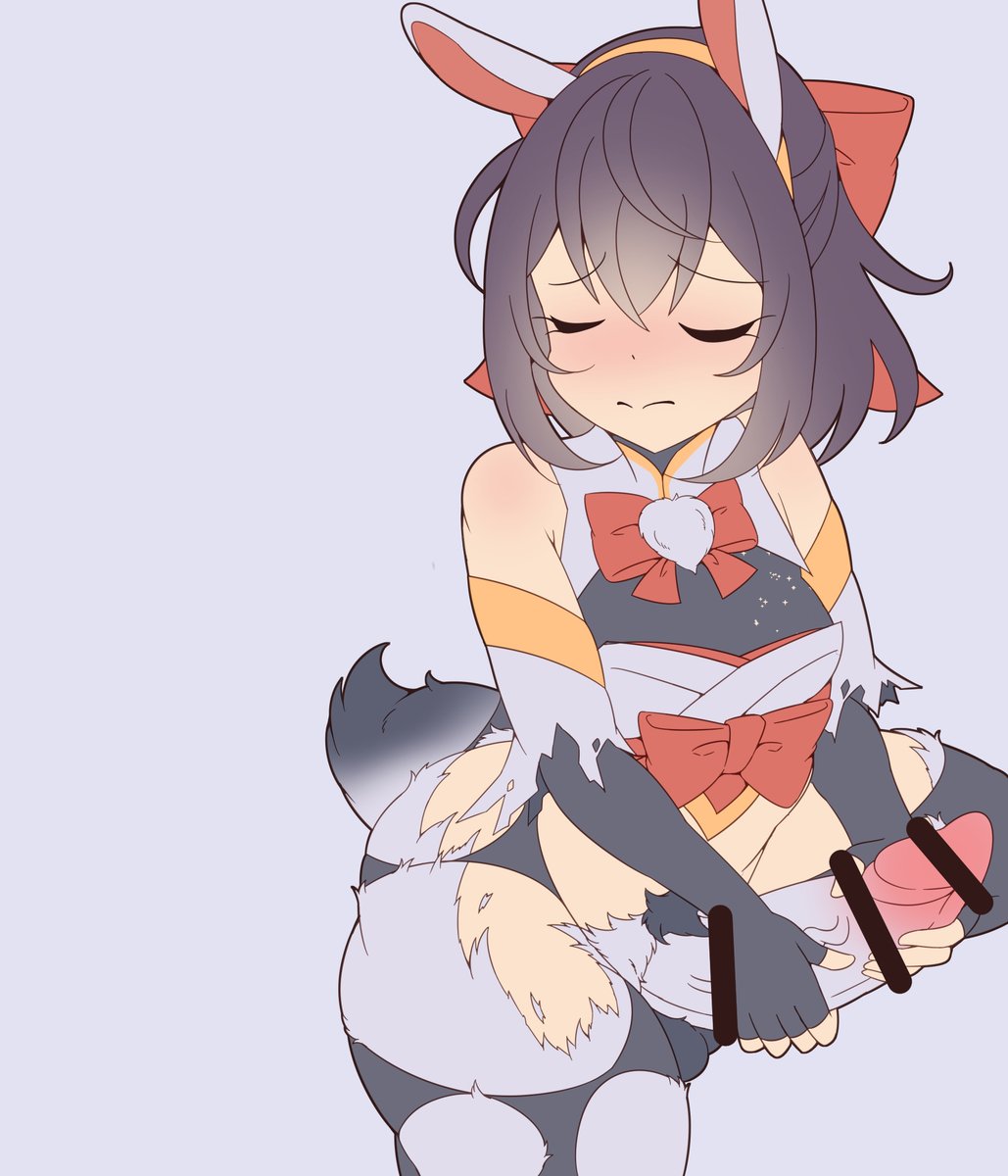 あけましておめでとうございます。
今年は、巫女モチーフ魔法少女ちゃんがうさぎの使い魔ちゃんをふたなりペニスとして一体化させられ、使い魔ちゃんを助けるためにふたなりペニスを扱くも、獣欲に呑まれうさぎ妖魔へと変わってしまうことから始めていきたいと思います。 