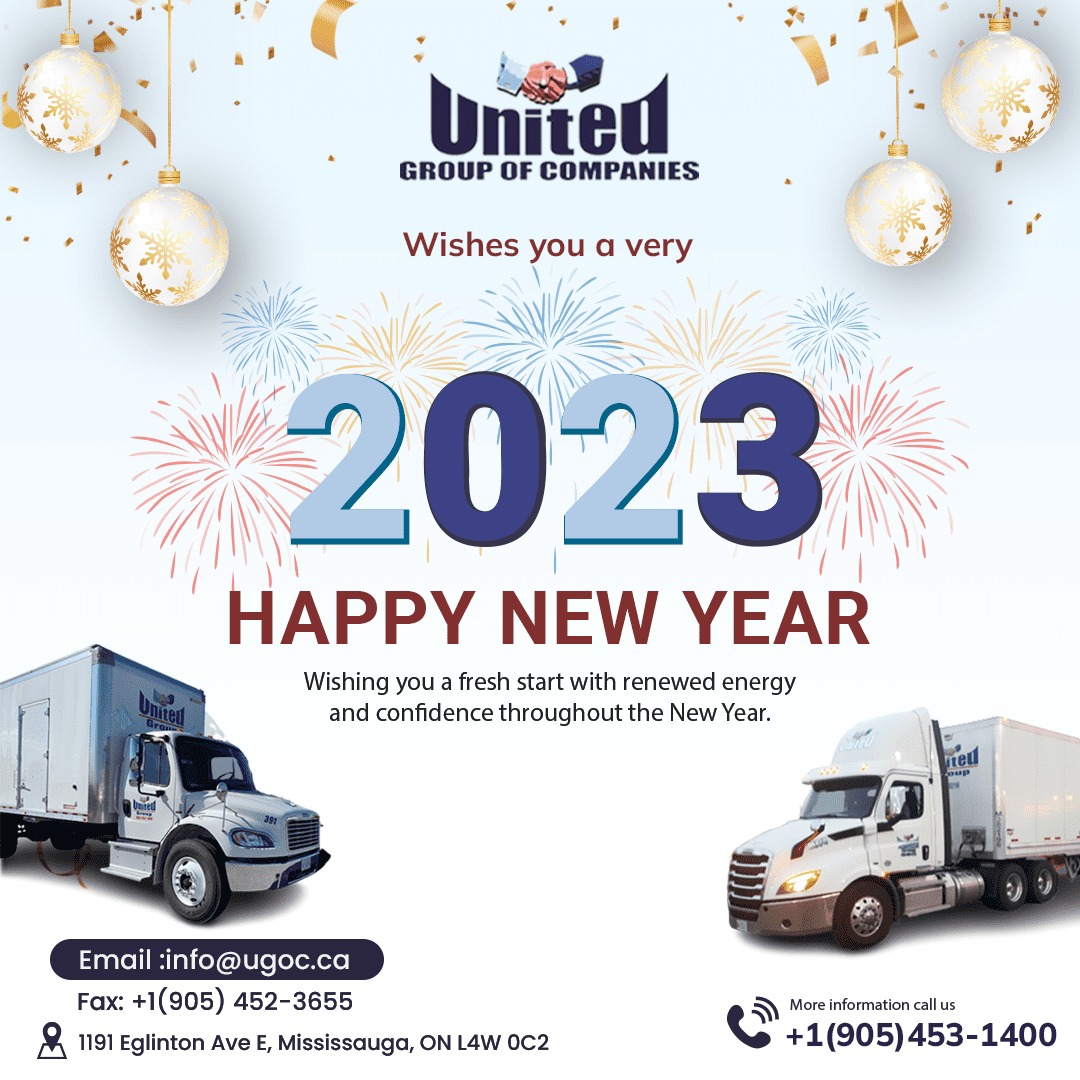 Wishing You A Very Happy New Year 2023 

#happynewyear2023 #unitedgroupofcompanies #trucking #trucks #truck #truckdriver #trucker #logistics #trucklife #truckinglife #transport #trucksofinstagram #transportation #peterbilt #truckers #truckerlife #freight #truckerslife