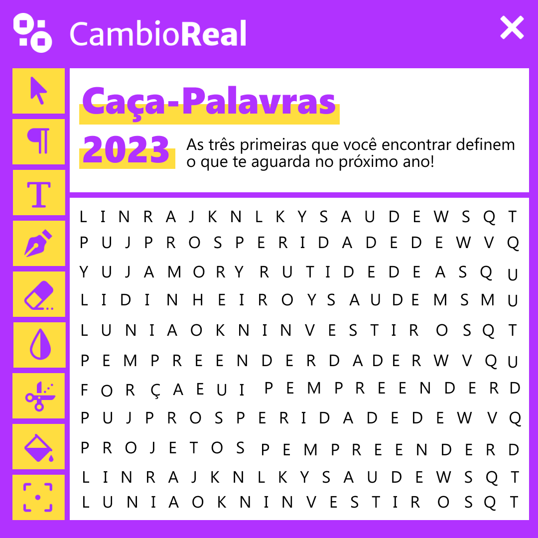 cambioreal's tweet photo. 2022 deixou muitos ensinamentos, mas 2023 nos aguarda com muita expectativa! Encontre as suas três palavrinhas da sorte para começar 2023 daquele jeito! 🍀✨

Conte para nós nos comentários! E um Feliz ano novo a todos vocês!🍾🚀 https://t.co/xtK8eumzvS