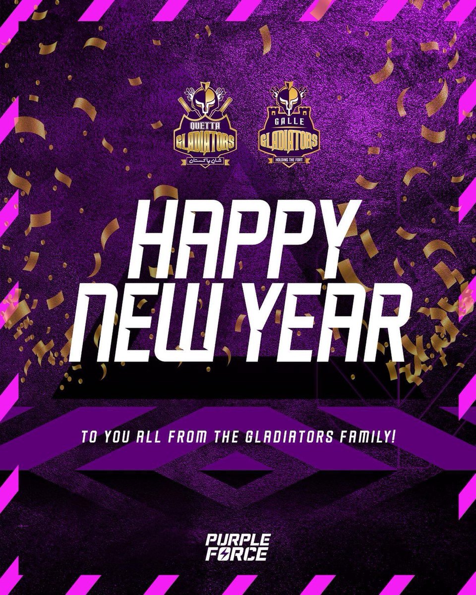 2̶0̶2̶2̶

🎊 H A P P Y  N E W  Y E A R 🎊

From the Gladiators Family 💜

2⃞    0⃞    2⃞    2⃞
2⃞    0⃞    2⃞    3⃞ 🎆
2⃞    0⃞    2⃞    4⃞

#PurpleForce #WeTheGladiators #GallaGalla