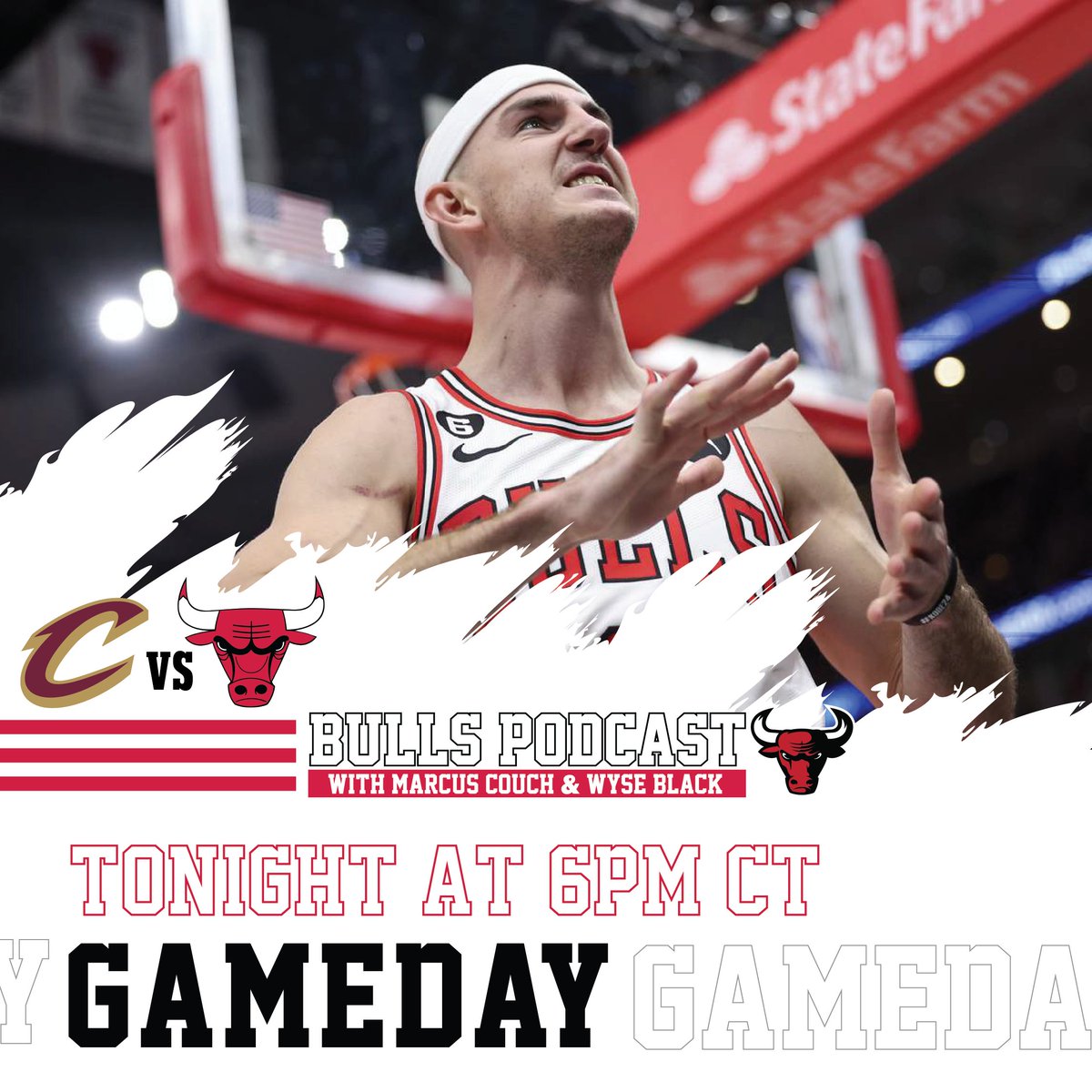 bullspodcast's tweet photo. It's #Bulls GAME DAY! Game #36 - Cleveland Cavaliers at Chicago Bulls. Today at 6:00 PM Chicago Time. How are you feeling #BullsNation? https://t.co/9awKRjCpik