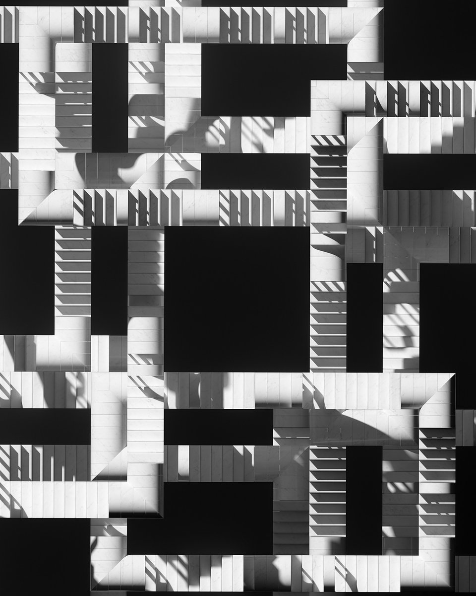 In Transit IX

#transit #ascending #descending #loop #repetition #infinite #steps #stairs #architecture #arches #arcade #columns #concept #marble #art #digitalart #blackandwhite #cgi #render