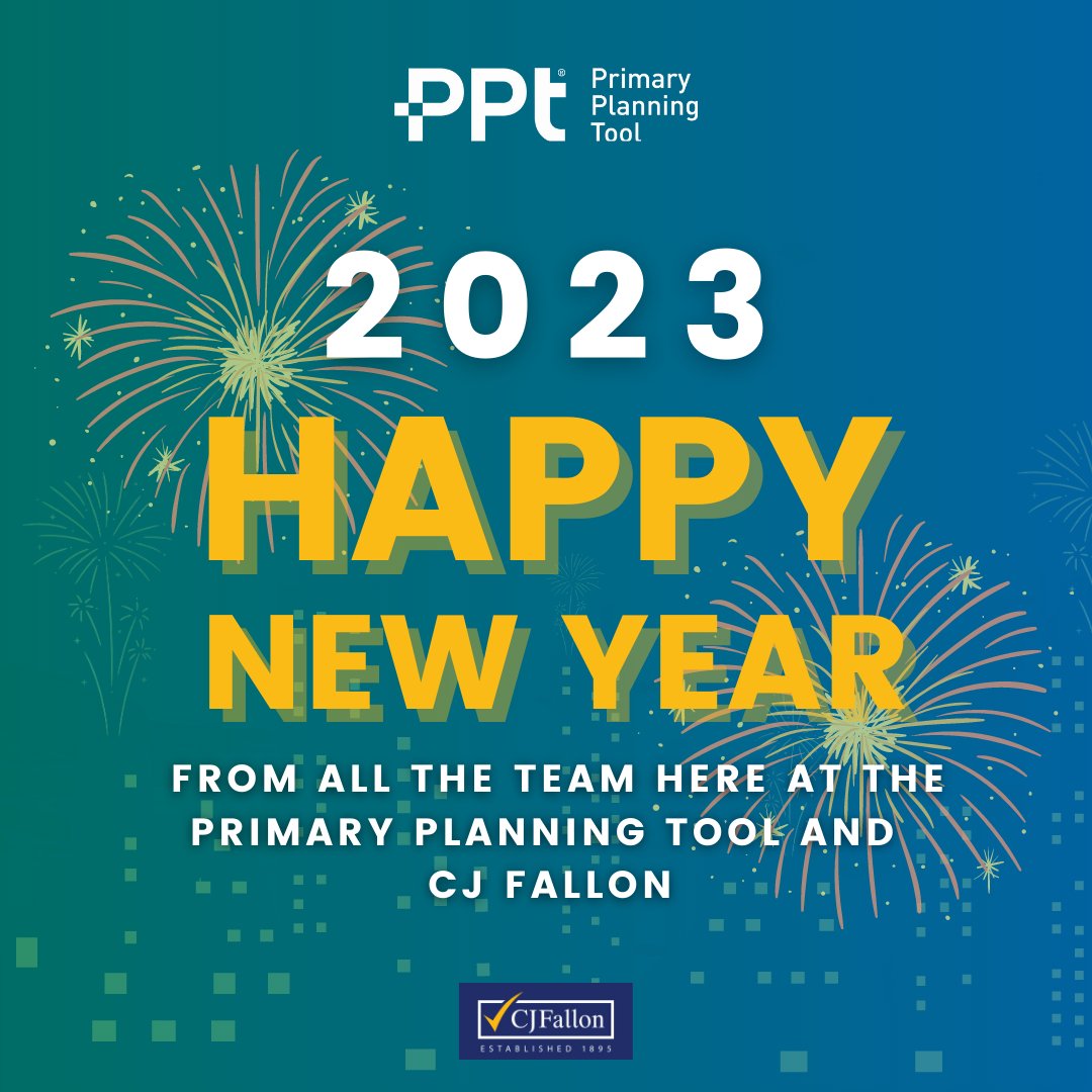 HeremonPPT's tweet photo. Time to ring in the new year! We hope you all have a great celebration today and are looking forward to an even better tomorrow.  Happy New Year from all the team here at #PrimaryPlanningTool and #CJFallon/

#HappyNewYear #2023 https://t.co/VO4n8xYhWC