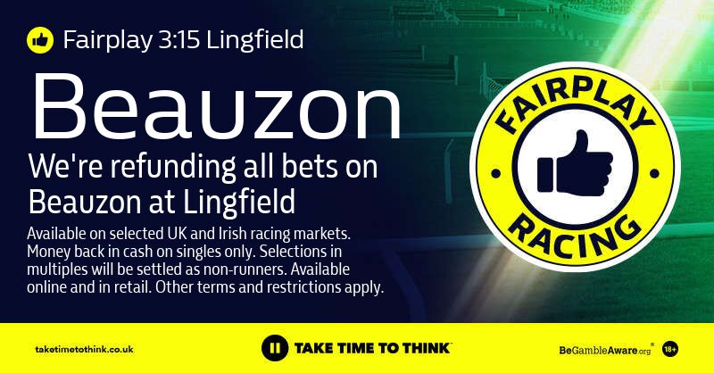 WillHillRacing's tweet photo. π¨ #WHFairplay π¨
We are refunding all bets on Beauzon at Lingfield
π 3:15 Lingfield https://t.co/SEUdMp3LSP