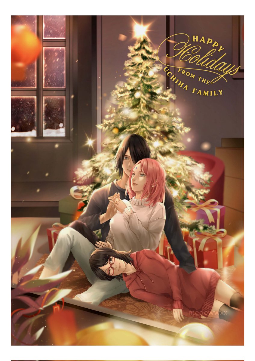 2022 was truly our fandom's year! From numerous merch to abundant fan content, to Sasuke Retsuden getting adaptations and translations!

Happy New Year SasuSaku fandom! 2023 is going to be ours too! So here's a little card from us to start the year! 🍅🌸🥗

(art by <a href="/_meoowwxx/">meowx</a>)