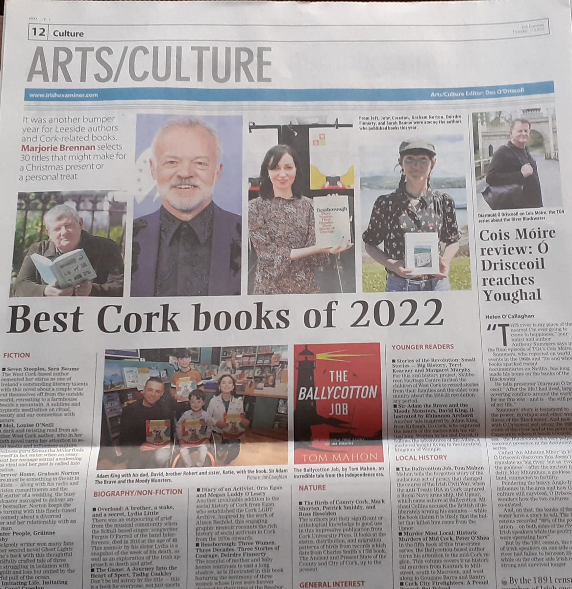 OrlaEgan1's tweet photo. I was delighted to have @DiaryOfActivist named as one of the Best Cork Books of 2022 @colsheridan @irishexaminer @IEArtsCulture @Little_luddy @corkcitylibrary 
https://t.co/jO5REX6LlD https://t.co/5PI1sV6Dry