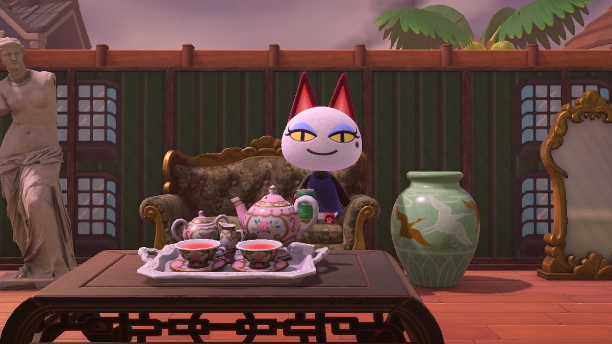 Olivia being bougie in her new outdoor space #AnimalCrossing #CocoCity #ACNH #NintendoSwitch