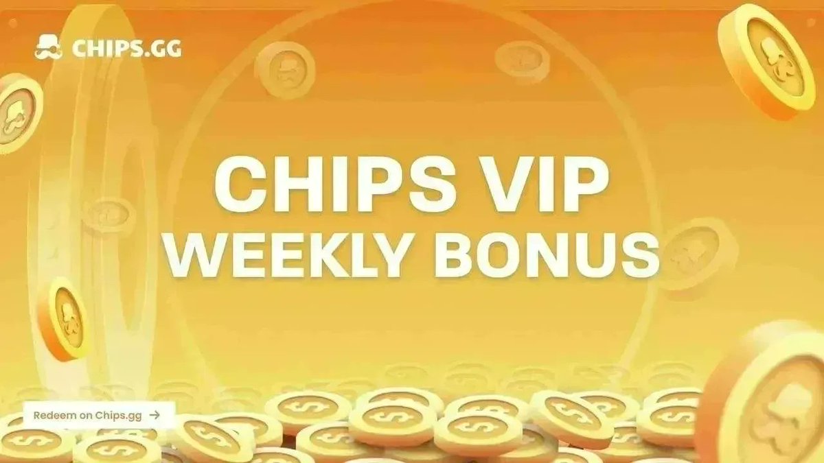 chipsgg's tweet photo. The Weekly VIP Bonus Has Dropped
If you are a Chips VIP you can log in now and claim your weekly VIP bonus π°
Enjoy your bonus and good luck on the games!
Claim now at https://t.co/iGRwnVWv0i
#chipsggvip #Bonus #Crypto #Weekly https://t.co/Di4VoE9TEY