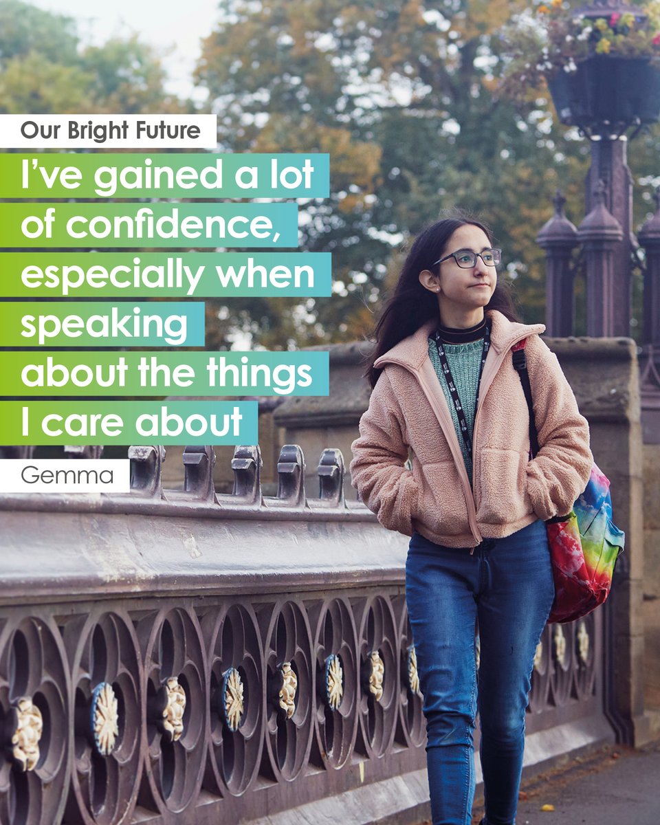 Thanks to the #OurBrightFuture programme young people have gained: 🤸 Improved mental health and wellbeing 💚 Increased self-esteem and self-confidence 🧠 New skills and knowledge 👍 Increased employability and enhanced or influenced career aspirations
