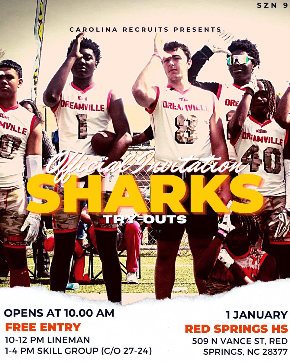Joshua Graham (@jgrecruiting) on Twitter photo Last day to register for the tryout tomorrow… if you don’t have one of these in your inbox… dm me or they rest of the coaches
QB-<a href="/CoachOfFuture/">Tae Hunter</a>
RB-<a href="/coachlambo/">Coach Smith</a>
WR/TE-<a href="/CoachTRay_/">Coach Tim Ray</a>
LB-<a href="/CoachCarthen/">COACH CARTHEN</a>
DB-<a href="/coachscales10/">Travis Scales</a>
DL-<a href="/antjohn95/">Anthony Johnson</a>
OL-<a href="/CaryCoaching101/">Coach Chavar Tyrance</a> Last day to register for the tryout tomorrow… if you don’t have one of these in your inbox… dm me or they rest of the coaches
QB-<a href="/CoachOfFuture/">Tae Hunter</a>
RB-<a href="/coachlambo/">Coach Smith</a>
WR/TE-<a href="/CoachTRay_/">Coach Tim Ray</a>
LB-<a href="/CoachCarthen/">COACH CARTHEN</a>
DB-<a href="/coachscales10/">Travis Scales</a>
DL-<a href="/antjohn95/">Anthony Johnson</a>
OL-<a href="/CaryCoaching101/">Coach Chavar Tyrance</a>