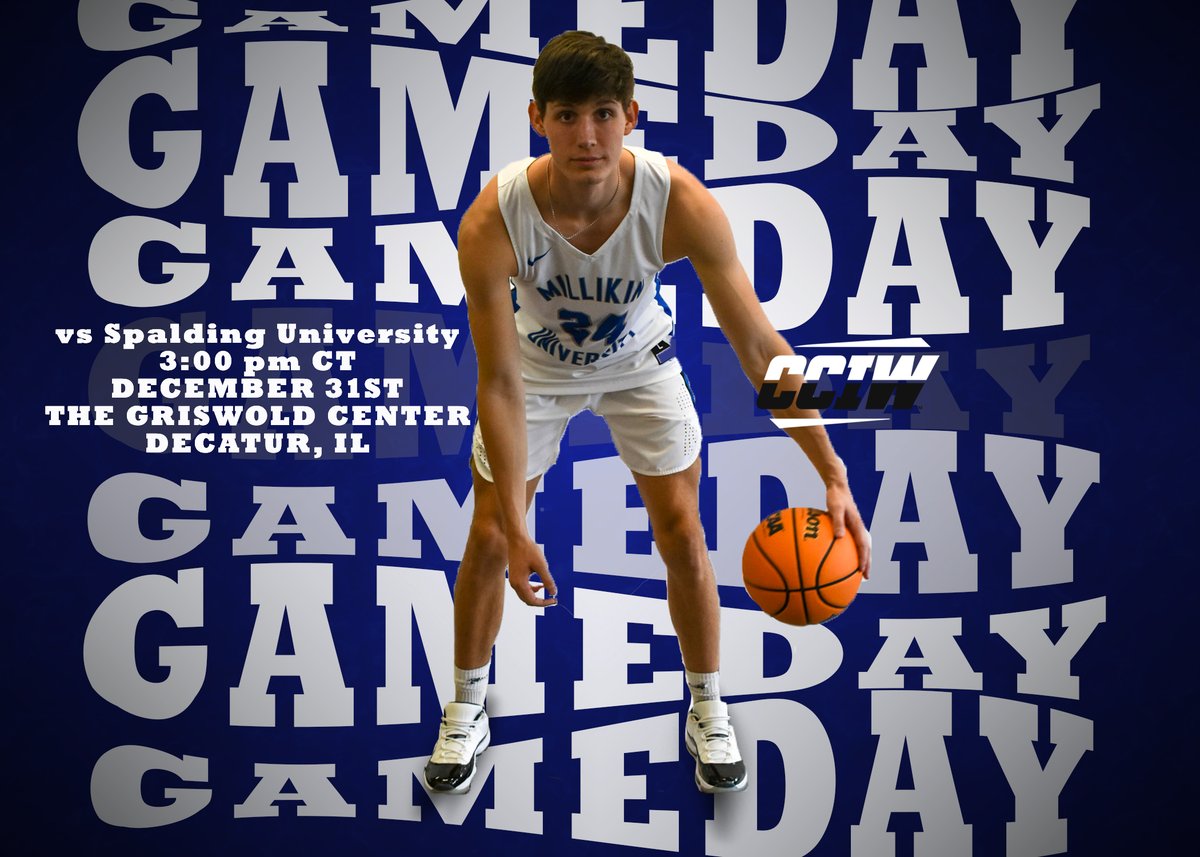 One Last Time in 2022.

📅 December 31st
🆚 Spalding  University
📍 DECATUR, IL
⏰ 3 PM CT
📺athletics.millikin.edu/watch/?Live=51…