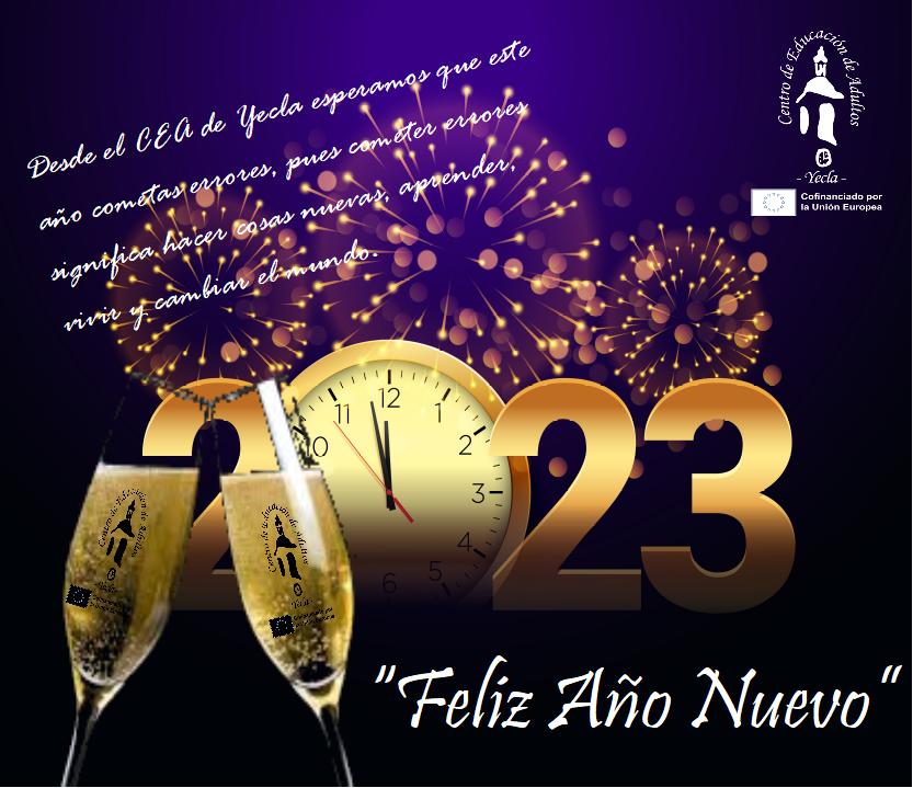 ceadeyecla's tweet photo. Desde el CEA de Yecla esperamos que esté año cometas errores, pues cometer errores significa hacer cosas nuevas, aprender, vivir y cambiar el mundo.
FELIZ 2023!!!
@EduPermanenteRM https://t.co/0LA08OTpMP