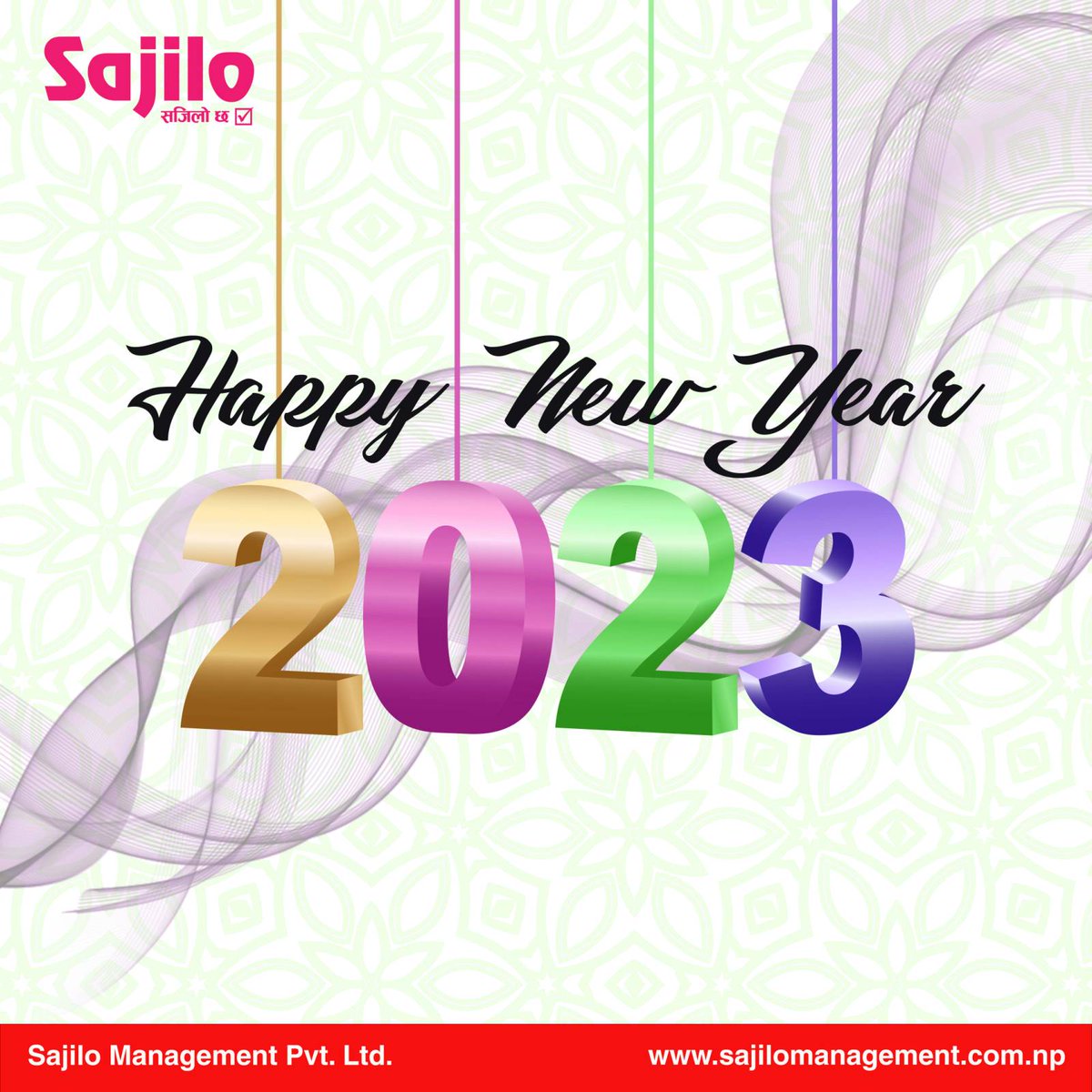 sajiloofficial's tweet photo. Happy New Year 2023
#sajilomanagement #Sajilo #NewYearsEve #newyear #NewYear2023 https://t.co/AIU5YMda5a