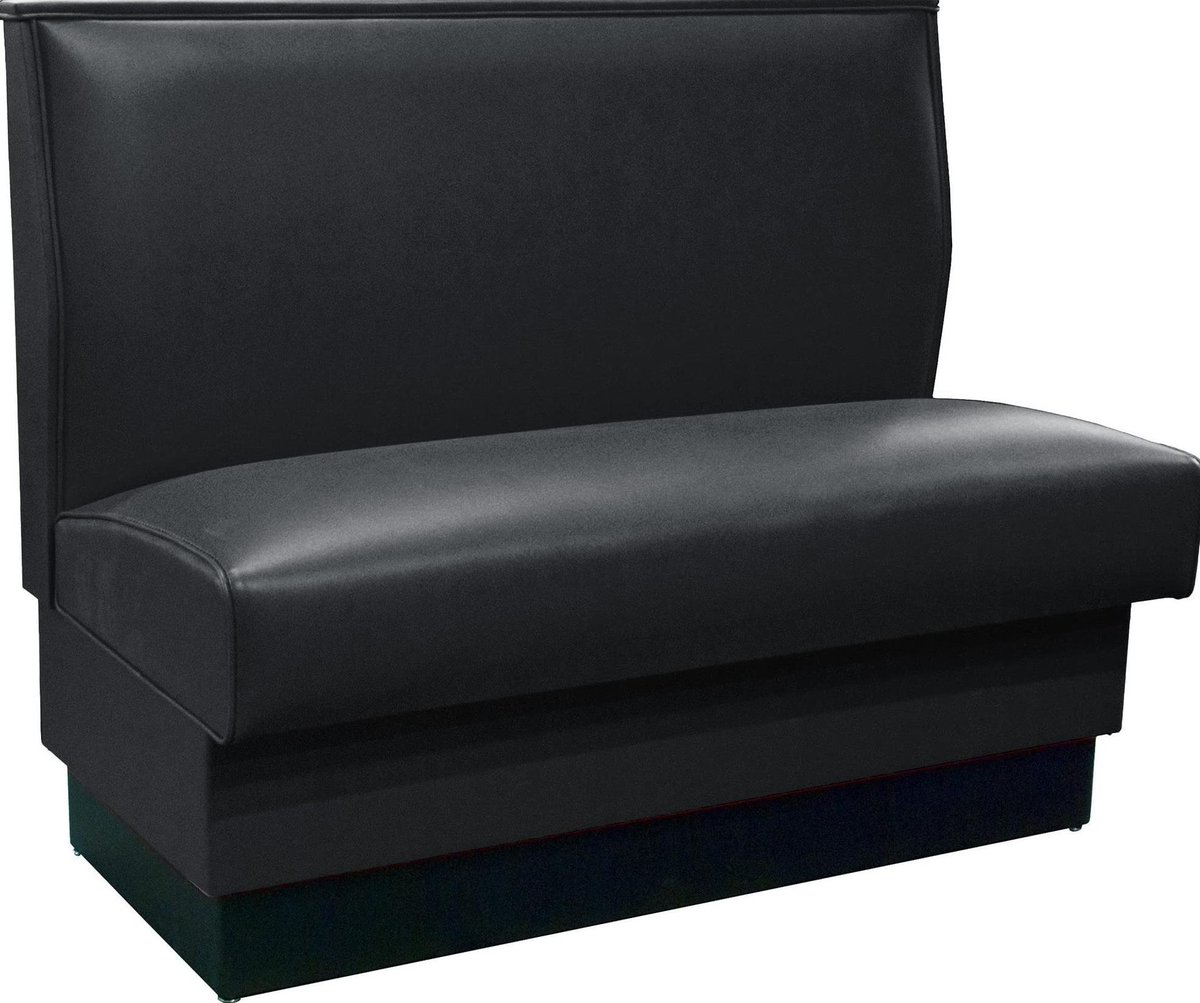 American Tables & Seating QAS-36-Tsunami-ARM-126-M Plain Back Upholstered Booths, Single, 36