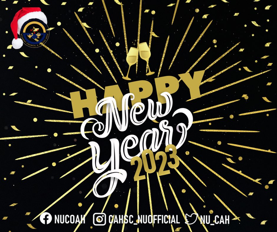 NU_CAH's tweet photo. And the 2022 season comes to an end.✨ HAPPY NEW YEAR! 🎉 For last year’s words belong to last year’s language and next year’s words await another voice. Let's welcome the year of abundance and success! May the Lord guide you to great things in 2023.🫶 Cheers to 12 new chapters🥂 https://t.co/ObbDz1W5vY