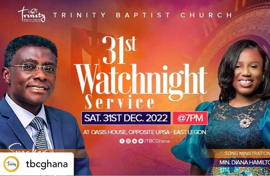 Tonight, tonight, tonight...  Let's cross over into 2023 proclaiming our victory at @tbcghana ,#Accra. See you tonight.