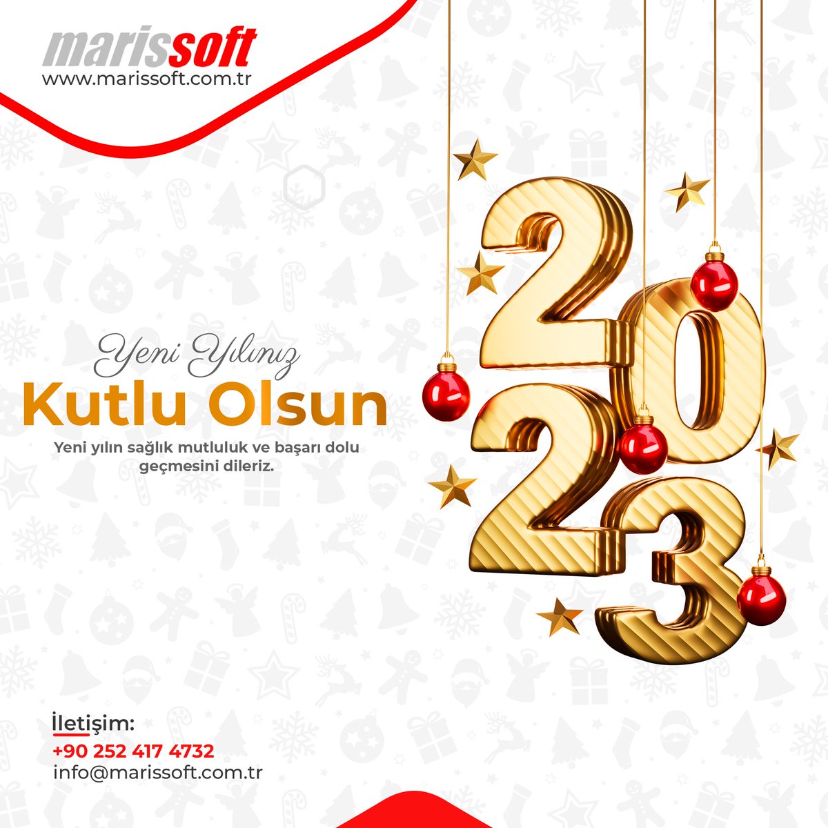 marissoftcomtr's tweet photo. Hoşgeldin #2023 Yeni Yılımız Hepimize Sağlık, Mutluluk, Huzur, Başarı, Barış Getirsin. Yeni Yılımız Kutlu Olsun.👏 Mutlu Yıllar...🌲 https://t.co/afK2ZkdUon