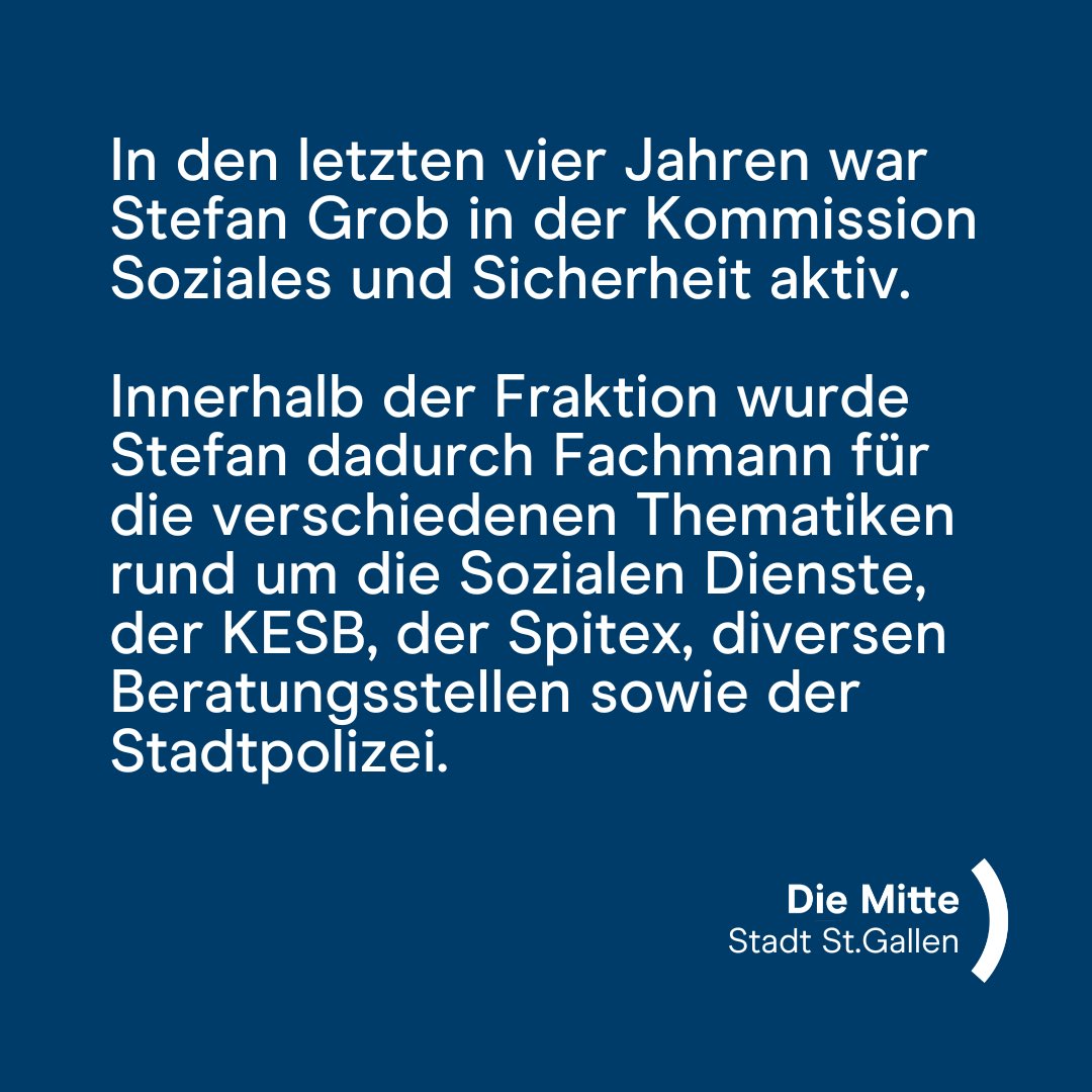 Danke Stefan <a href="/stefangrob76/">Stefan Grob</a> für das grossee Engagement der letzten sieben Jahre im Stadtparlament und der Kommission Soziales und Sicherheit.