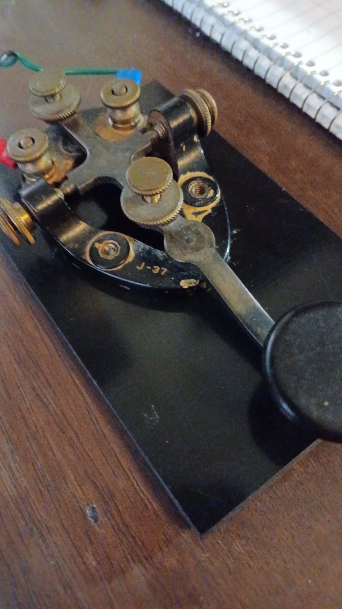 ae0ib_ham's tweet photo. Cleaning up the old J-37 for the @arrl
Straight Key Night tonight. I will be on as much as I can tonight. Happy New Year everyone!
#straightkeynight #hamradio #cw #qrp https://t.co/AEM6Uxztqi