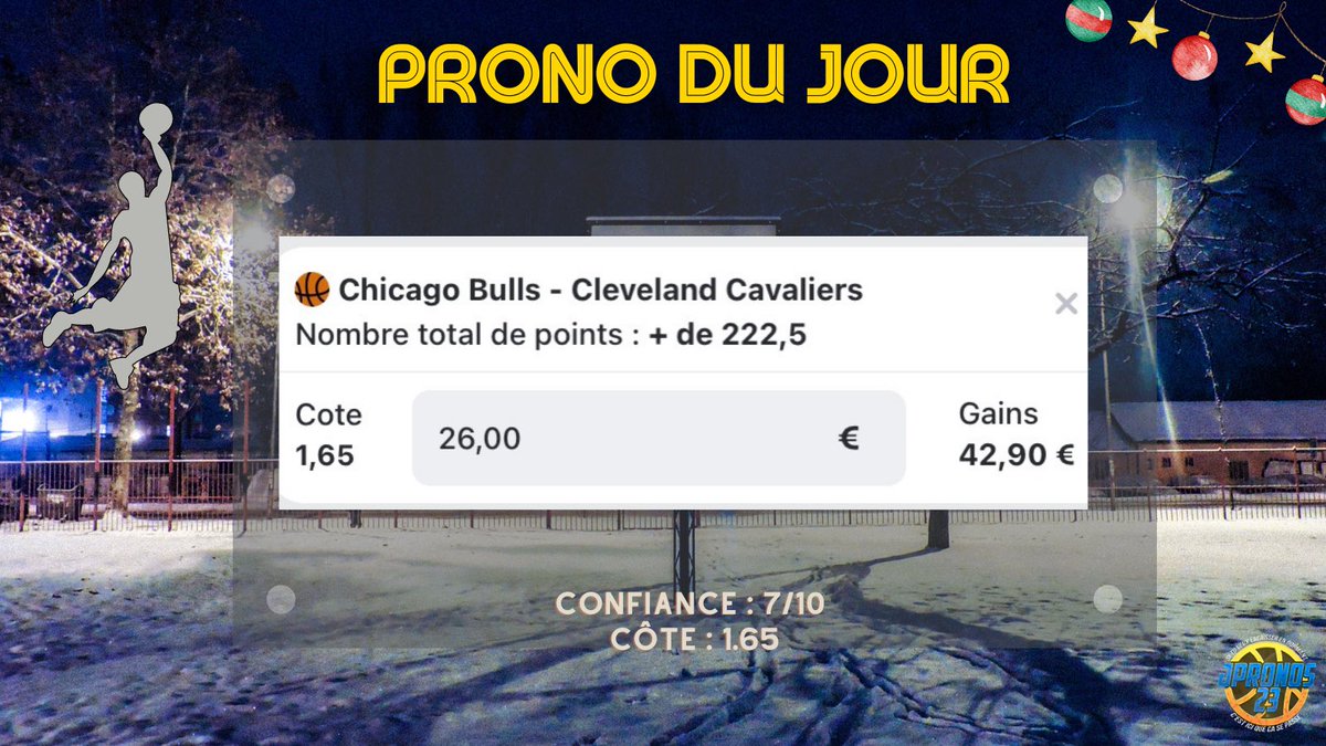 JPronos23's tweet image. PRONO DU JOUR 👍🏼❄️ # 2

RT + ❤️ POUR RECEVOIR LE 3ÈME (belle côté à +1.90)