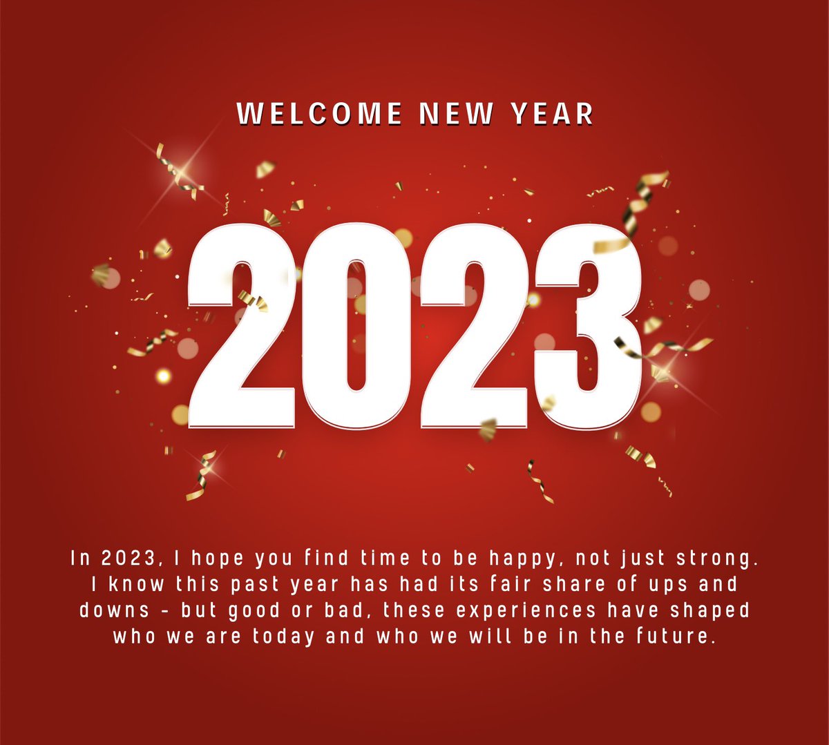 2022 has come to end.Just like every other year, good &amp; bad things both happened - meeting new ppl, losing close bonds, being appreciated, wasting goodwill on the wrong ones. In 2023, I hope life is easier. Thanks for memories. It’s time to forget the past &amp; celebrate a new start