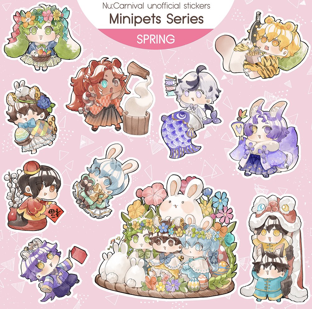 No new year art yet but here is my spring minipets series🤣happy new year!