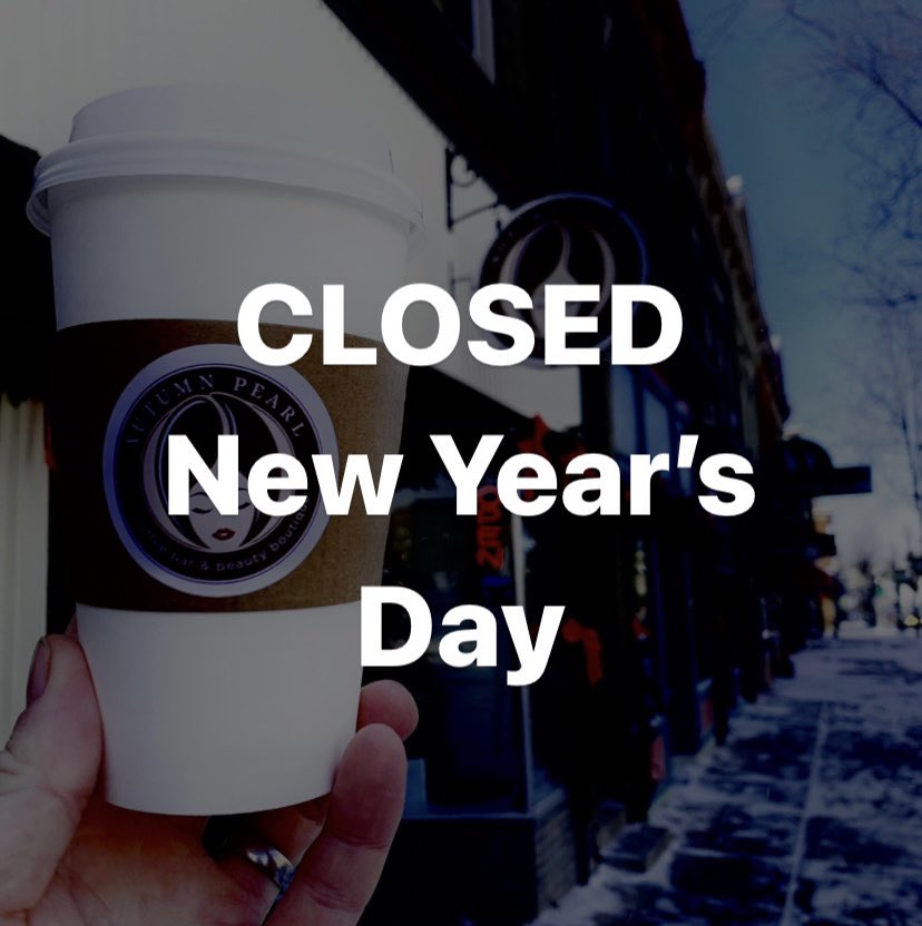 AutumnPearlWI's tweet photo. We are open today till 1pm, CLOSED tomorrow for New Year’s Day, then open 1/2 with new management! Have a safe and happy new year! https://t.co/D6JRPn2D3L