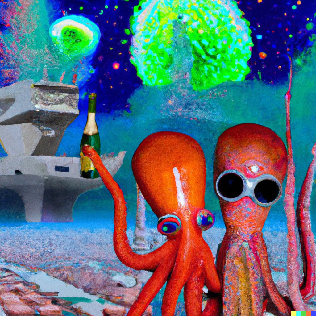 247Martians's tweet photo. Happy new year and the best 2023.
Card created by artificial intelligence.
We will return to continue our journey.
@GustavoSolmott 
@marte247galeria https://t.co/a0aXj1uP5q