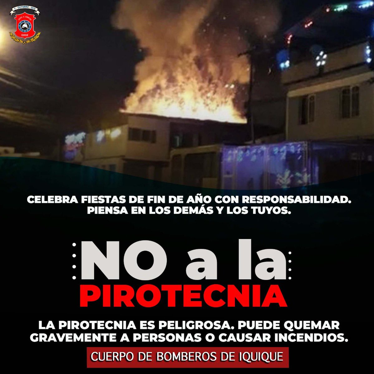 cbi_iqq's tweet photo. ¡Siempre es mejor prevenir!
Cuídate, cuida a los tuyos.
#Iquique #Prevecion 
¡Profesionales de la Emergencia! https://t.co/eug7DttH6T