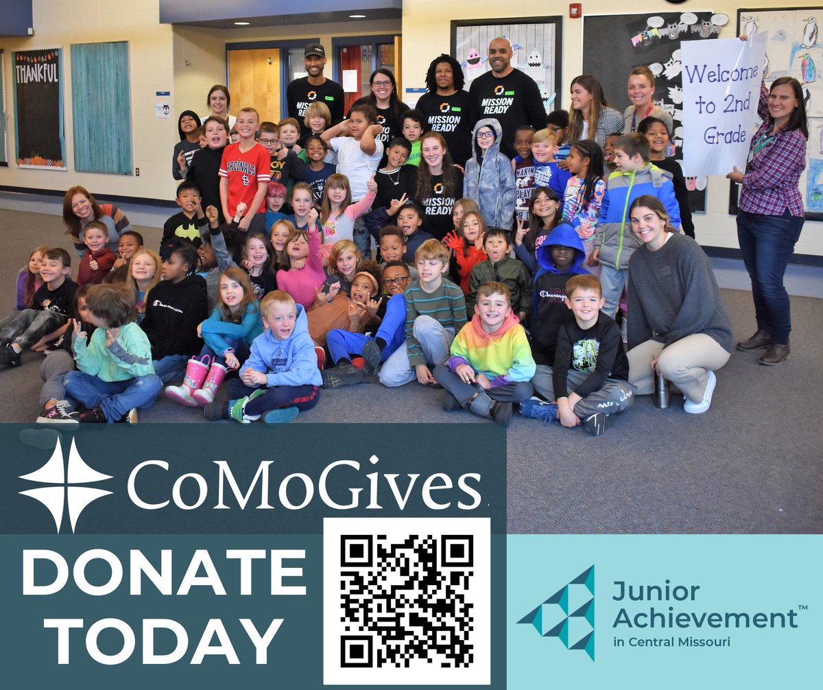 JA_CentMo's tweet photo. Today is the last day of our #CoMoGives campaign! Help us inspire and empower the youth of Columbia like these 2nd graders from @AHLHuskies! Donate today!
#juniorachievement #jacentmo https://t.co/IyKUQyLlEr