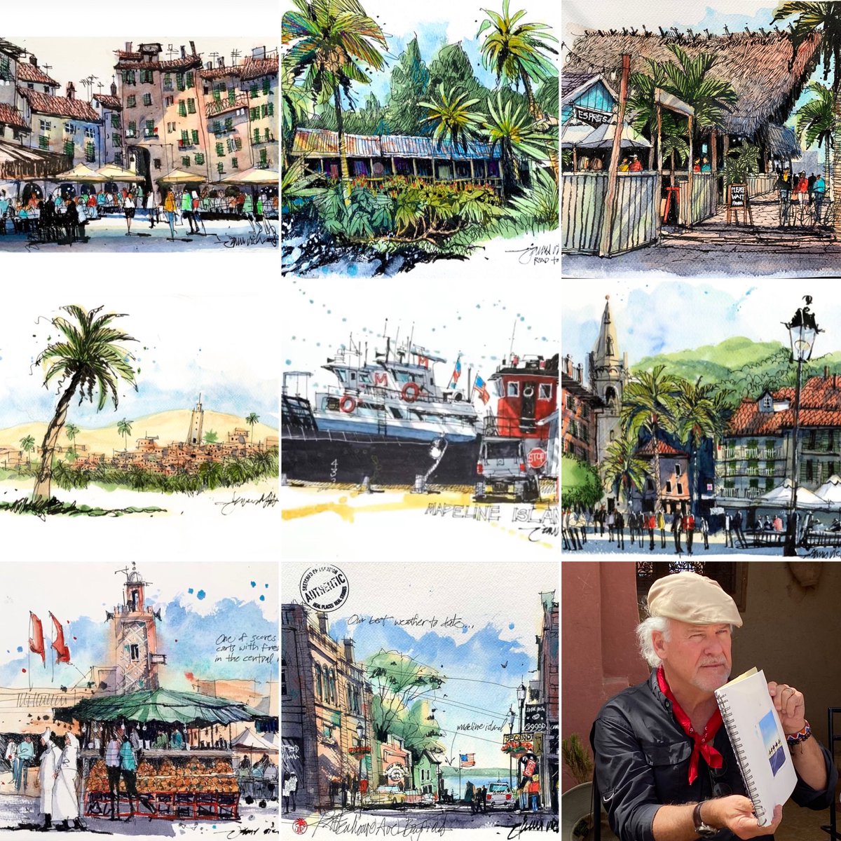 Here’s some favorites from 2022. I think they stand out to me not because of the finished pieces themselves, but because of the memories they evoke from Morocco, Tuscany, Hawaii, Lake Superior and here on Siesta Key. Here’s wishing you a healthy, creative and prosperous 2023!