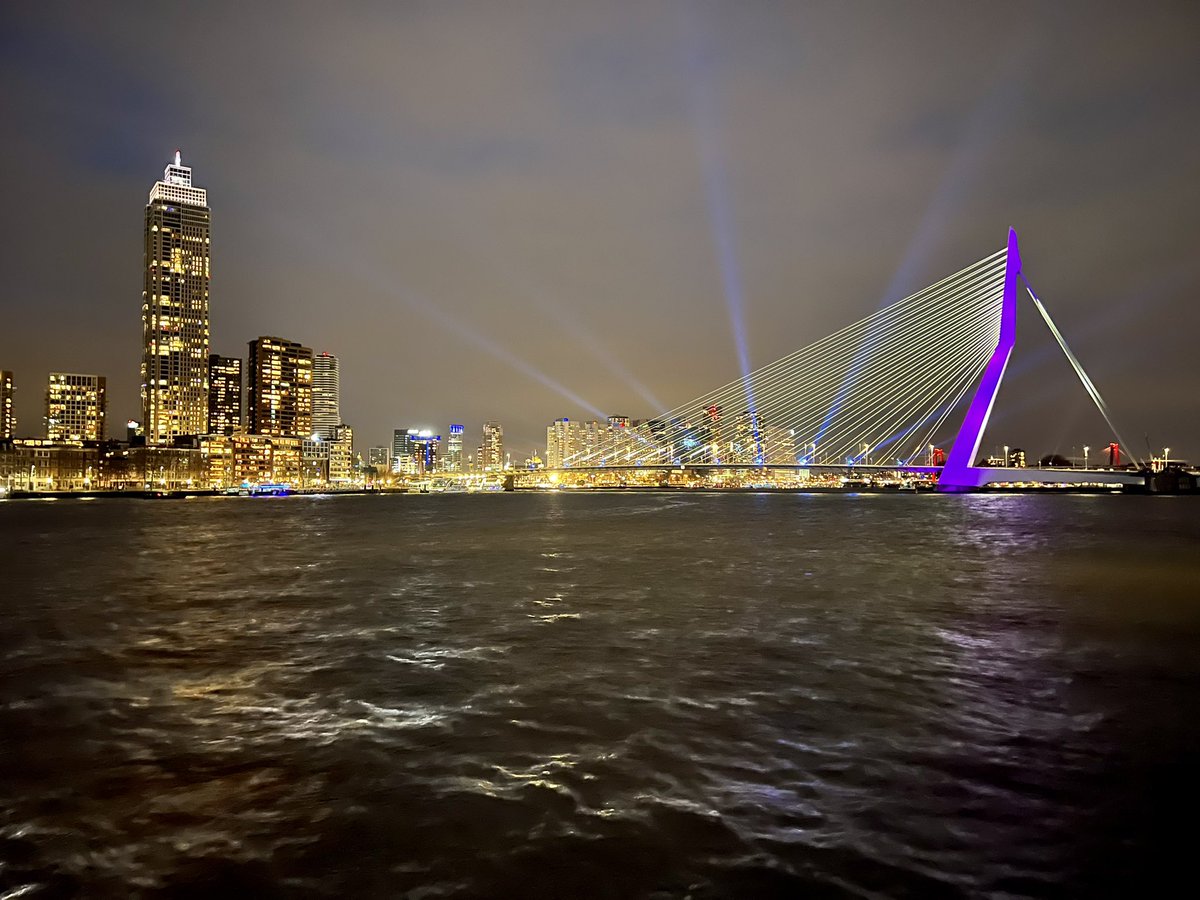 Spending New Year’s Eve in Rotterdam. Shame there’ll be no fireworks show due to the stormy weather. 😕