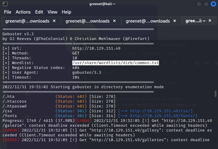 GR33N37's tweet image. Check out mu simple bash script that can scan your target machine for directories using gobuster,
#HTB, #cybersecurity, #bash_scripting
./go.sh &amp;lt;HTB machine&amp;gt;