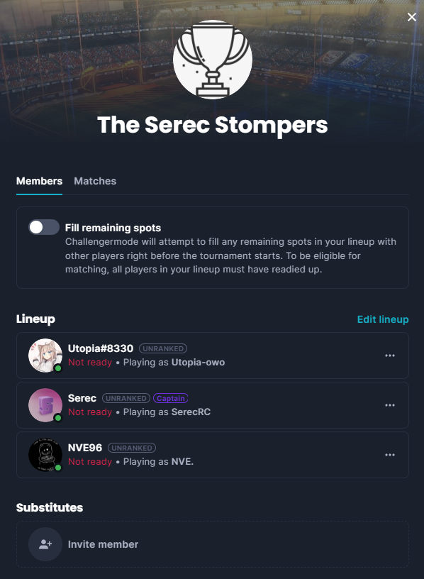 You guys ain't ready for the ultimate meme team of:
"The Serec Stompers"
