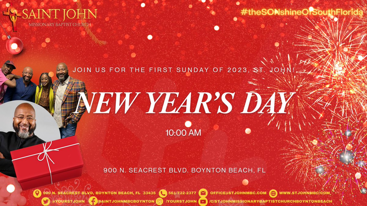 YourStJohn's tweet photo. Let's worship our God tomorrow at 10 AM on the first Sunday of 2023!
We can't wait to see you there!

#YourStJohn
#StJohnProud
#LoveForward2022
#CommunityFirst
#ReachOut22 
#FloridaChurch https://t.co/AdluQe2eFX