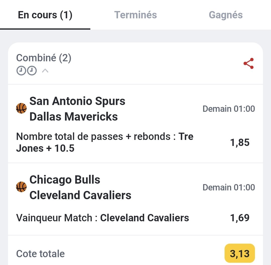 nobetnogame8's tweet image. #NBA

w/ @JPronos23 

🏀 Tre Jones +10,5 RP x Cavaliers OT (3,13)

Allez on va essayer d'oublier les 3 points manquant du match de hier pour commencer en beauté 2023 avec le frérot ❤!

RT &amp;amp; ❤ pour envoyer de la force! #TeamParieur